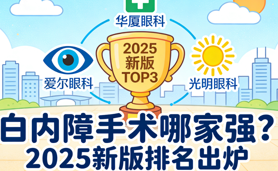 东莞私立医院白内障手术哪家强？2025新版排名：爱尔、华厦、光明眼科上榜TOP3
