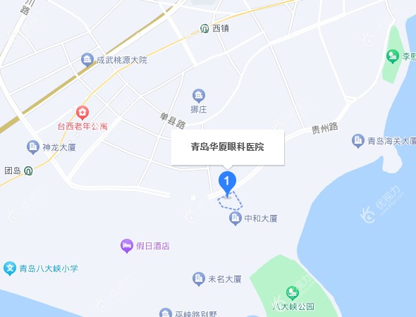 青岛华厦眼科医院地址路线