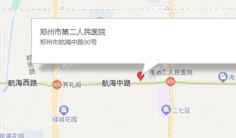 郑州市第二人民医院眼科地址图