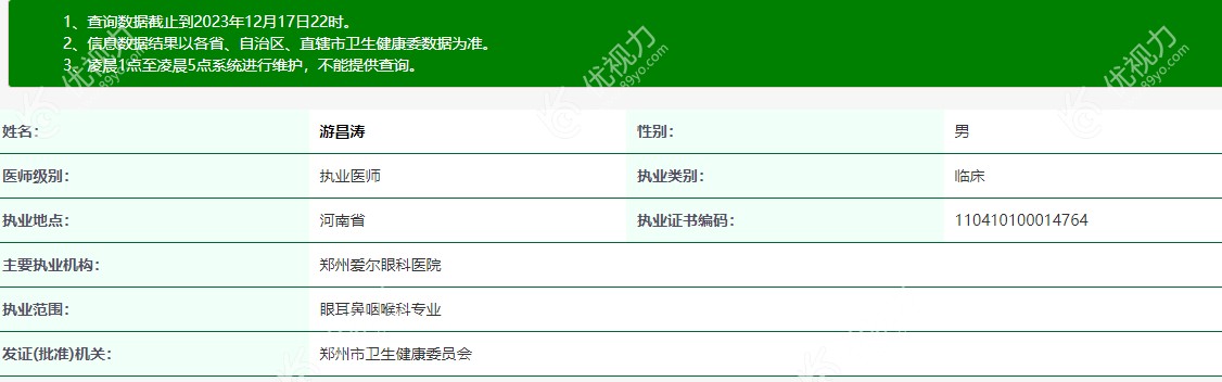 郑州爱尔眼科医院游昌涛医生怎么样89yo.com