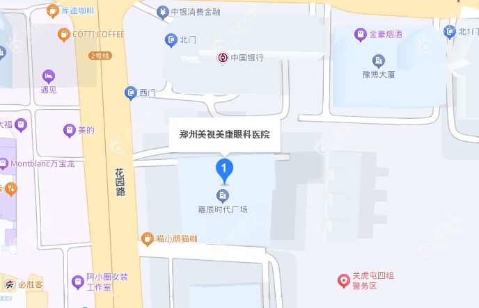 郑州美视美康眼科位置介绍