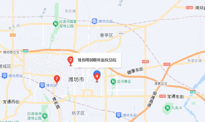 潍坊明润眼科总院地址在奎文院区