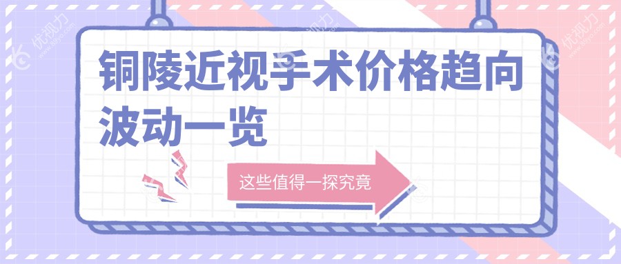 铜陵近视手术价格趋向波动一览