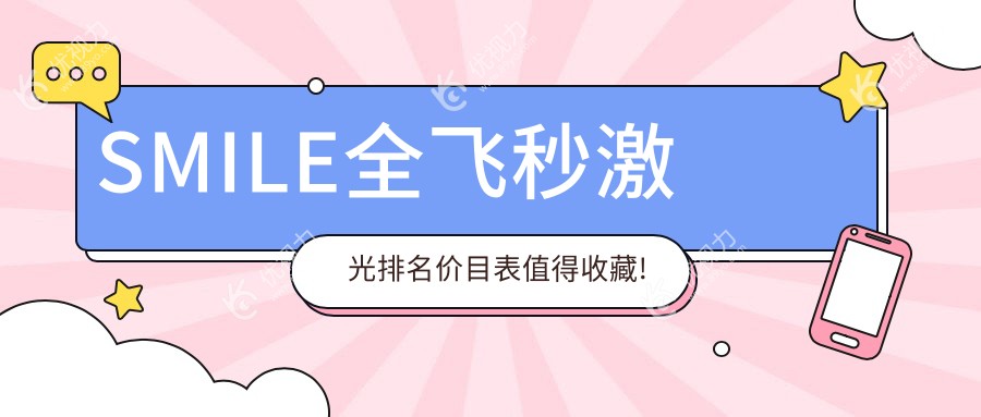 SMILE全飞秒激光排名价目表值得收藏!