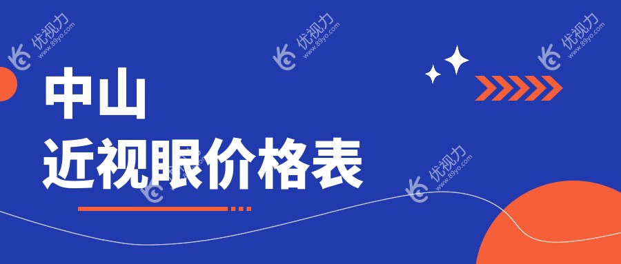 中山近视眼价格表