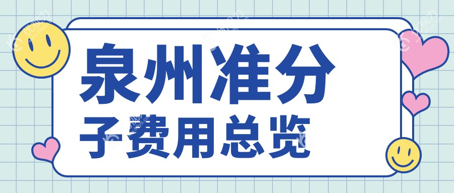 泉州准分子费用总览