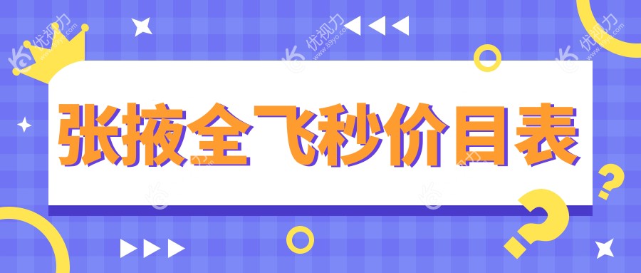 张掖全飞秒价目表