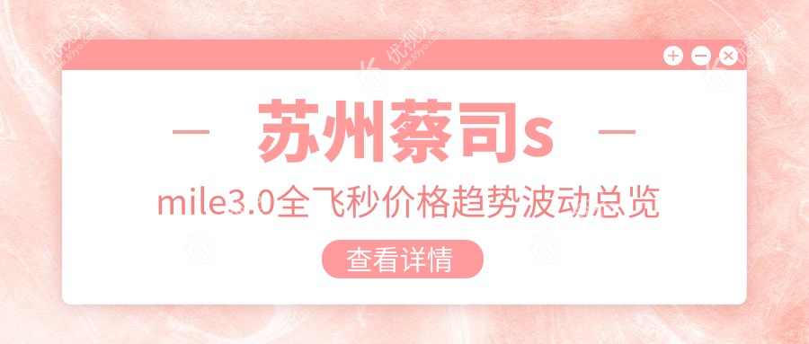 苏州蔡司smile3.0全飞秒价格趋势波动总览