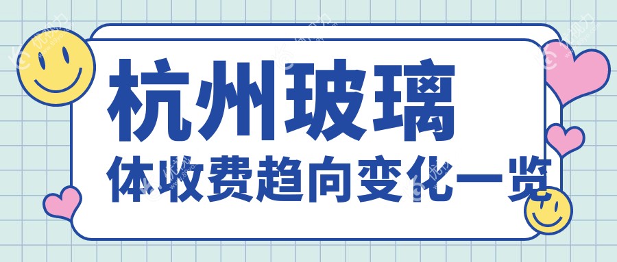 杭州玻璃体收费趋向变化一览