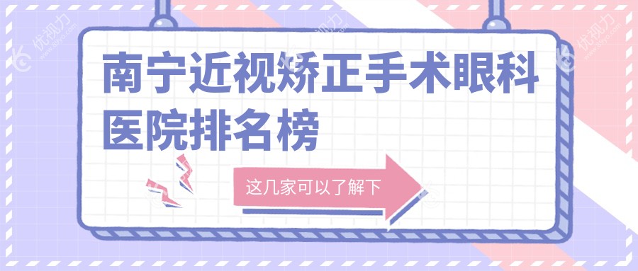 南宁近视矫正手术眼科医院排名榜