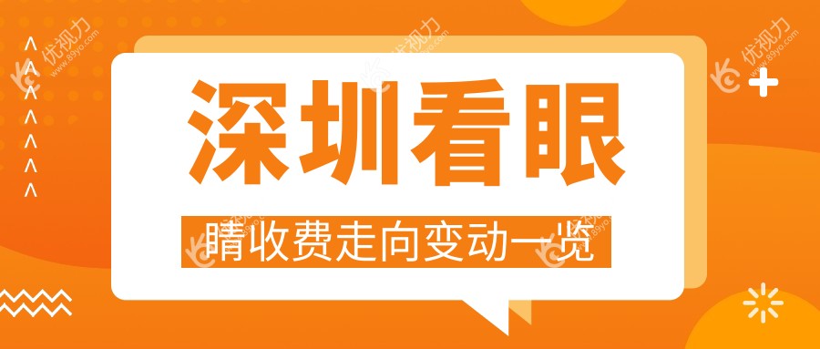 深圳看眼睛收费走向变动一览