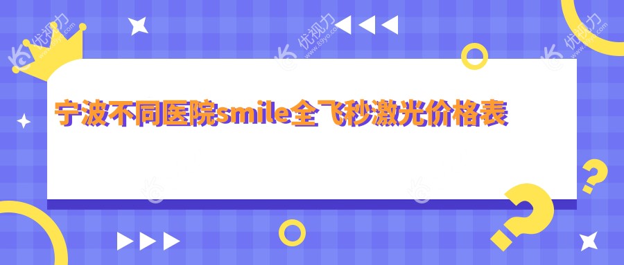 宁波不同医院smile全飞秒激光价格表