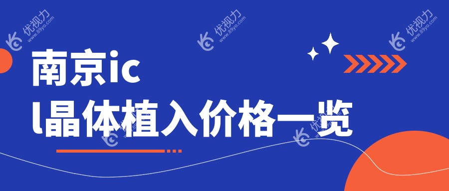 南京icl晶体植入价格一览