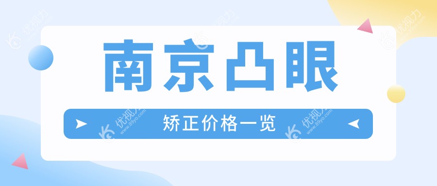 南京凸眼矫正价格一览