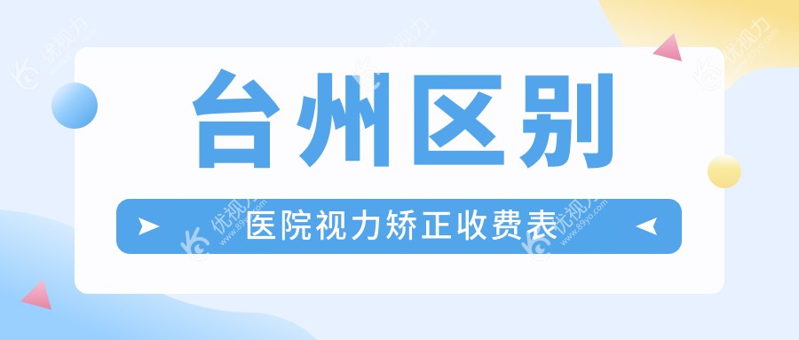 台州区别医院视力矫正收费表