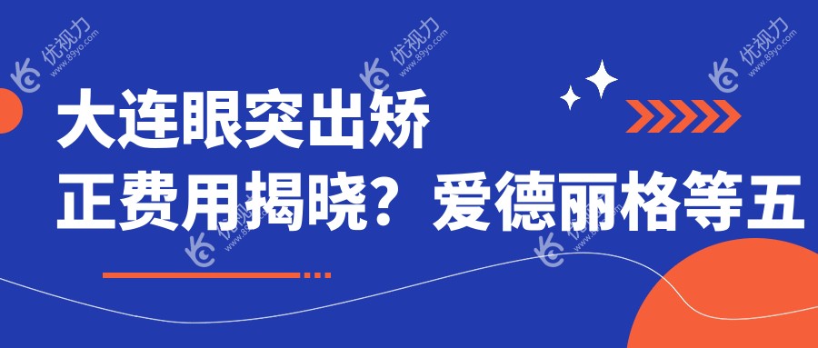 大连眼突出矫正费用揭晓？爱德丽格等五大眼科机构收费标准大比拼！