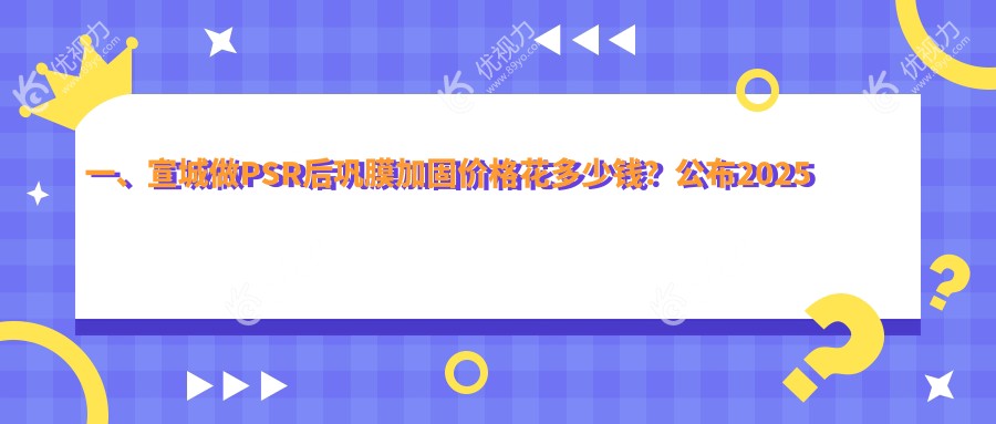 一、宣城做PSR后巩膜加固价格花多少钱？公布2025宣城PSR后巩膜加固价格表