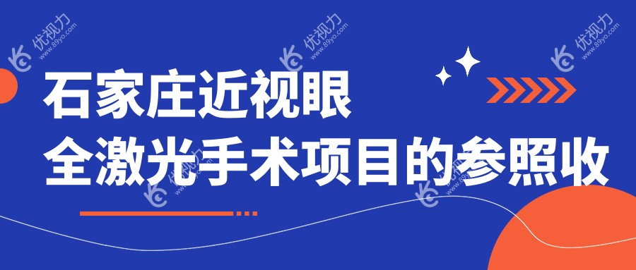 石家庄近视眼全激光手术项目的参照收费价格表