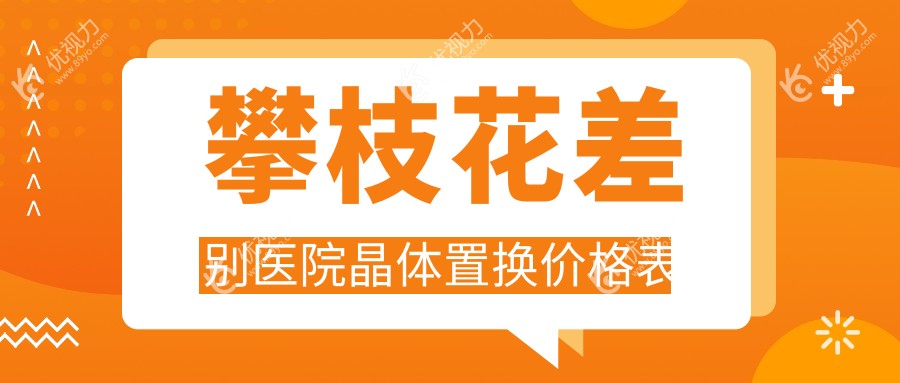 攀枝花差别医院晶体置换价格表