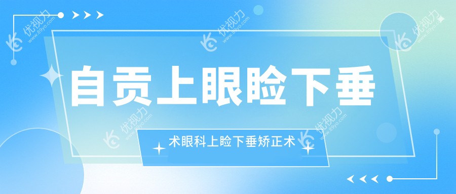 自贡上眼睑下垂术眼科上睑下垂矫正术价目单