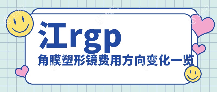 江rgp角膜塑形镜费用方向变化一览