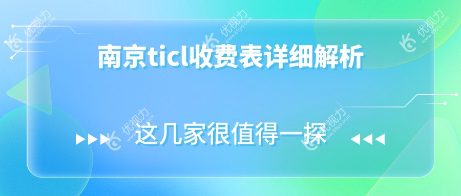 南京ticl收费表详细解析