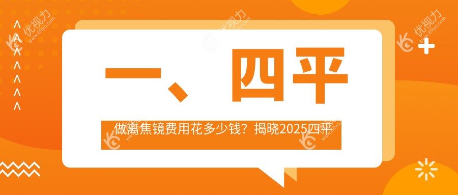 一、四平做离焦镜费用花多少钱？揭晓2025四平离焦镜价目表