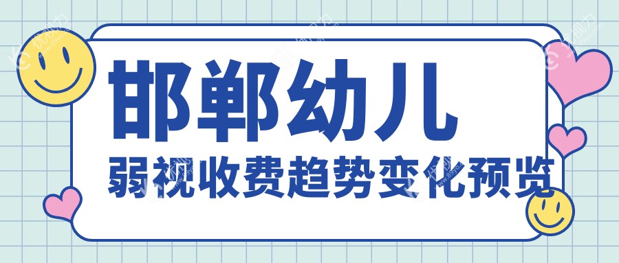 邯郸幼儿弱视收费趋势变化预览