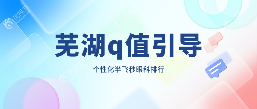 芜湖Q值引导个性化半飞秒手术哪家强？眼科医院排名及价格表全解析