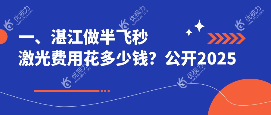 湛江半飞秒激光手术哪家强？捷康视眼科与爱尔眼科价格对比全解析