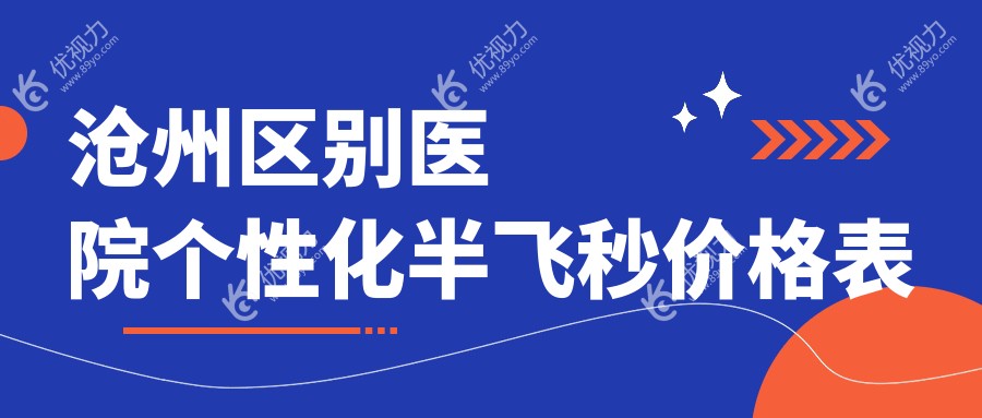 沧州区别医院个性化半飞秒价格表