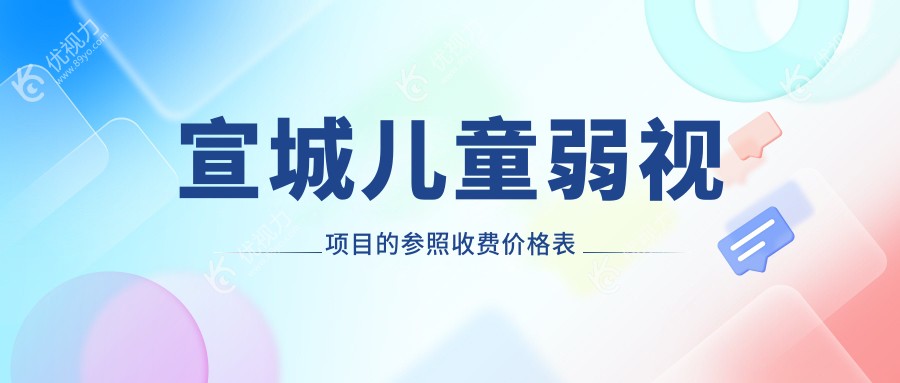 宣城儿童弱视治疗费用一览：小睑裂矫正与眼睑内翻矫正全解析
