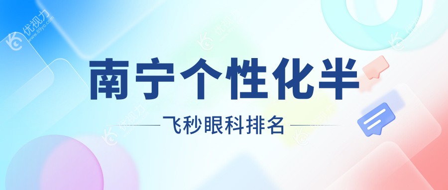 广西南宁个性化半飞秒哪家强？佰视佳、爱尔眼科、华厦眼科前三排名大揭秘
