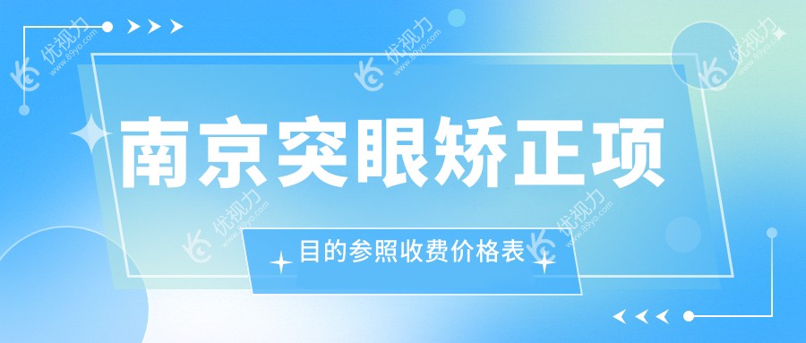 南京突眼矫正专家推荐：详尽解析突眼矫正手术费用，8000元起全面改善眼突问题