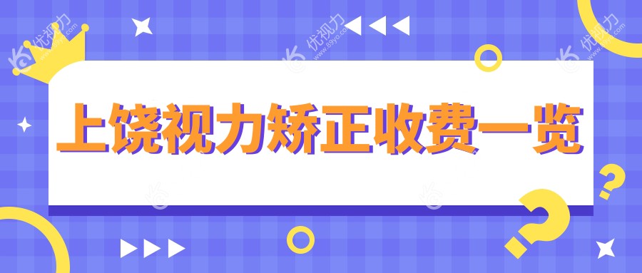 上饶视力矫正全解析：价格表大公开，选择最适合你的矫正方案眼部医院地址一手掌握
