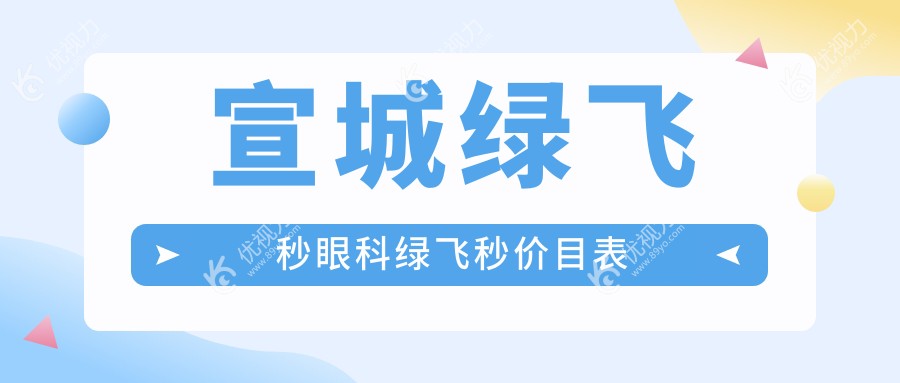 宣城绿飞秒眼科绿飞秒价目表