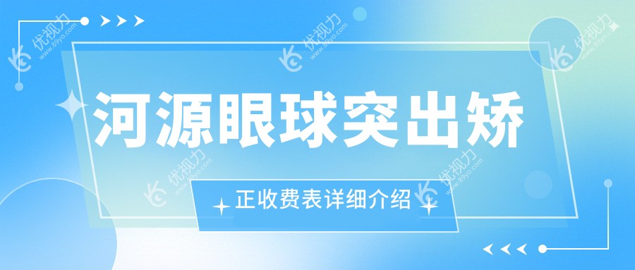 河源眼球突出矫正手术费用一览：专业眼科医院8000元起全解密