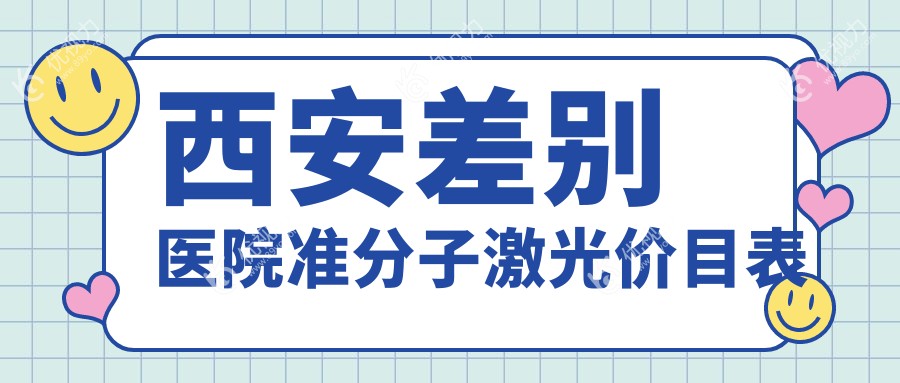 西安差别医院准分子激光价目表