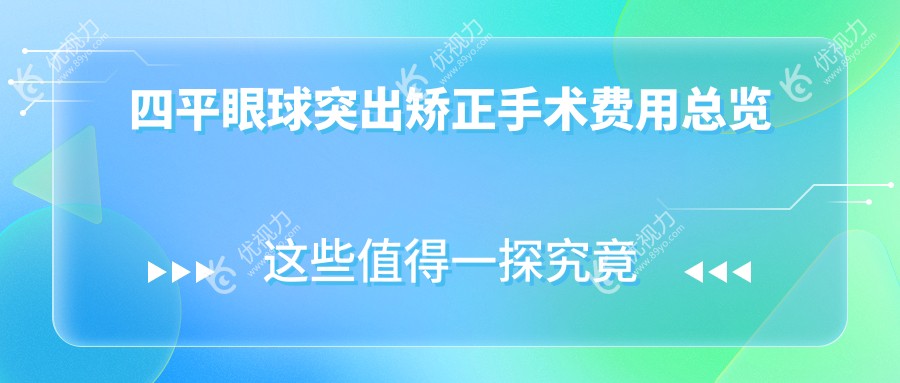 四平爱尔眼科医院眼球突出矫正手术费用解析及推荐方案指南