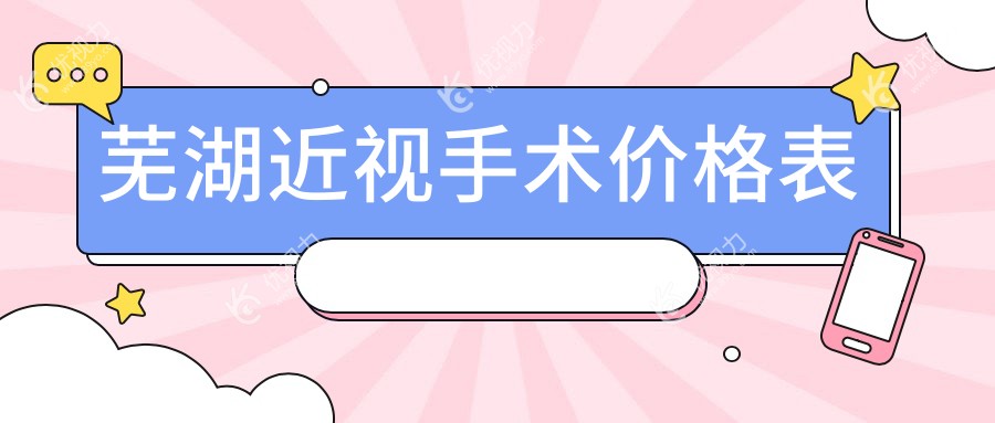 安徽芜湖爱尔眼科医院近视手术全解析：透明价格表助您轻松选择理想视力矫正方案