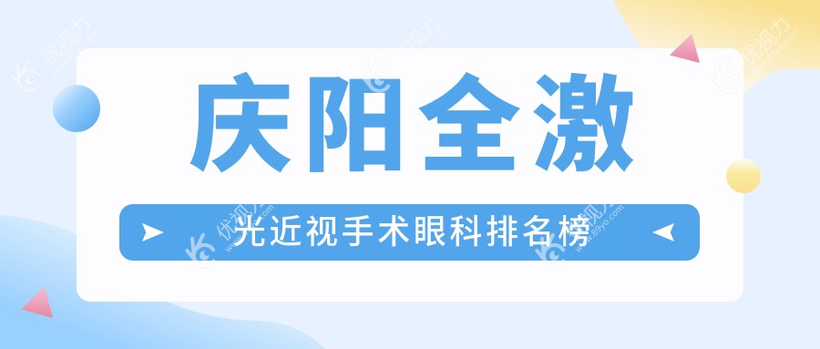 庆阳全激光近视手术哪家强？排名揭晓，14800元享清晰视界