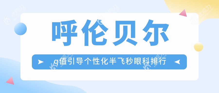 呼伦贝尔Q值引导个性化半飞秒手术哪家强?爱尔眼科医院实力推荐不可错过