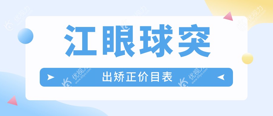 镇江眼球突出矫正全攻略:专业医院收费透明公开,速查价格表与医院地址指南