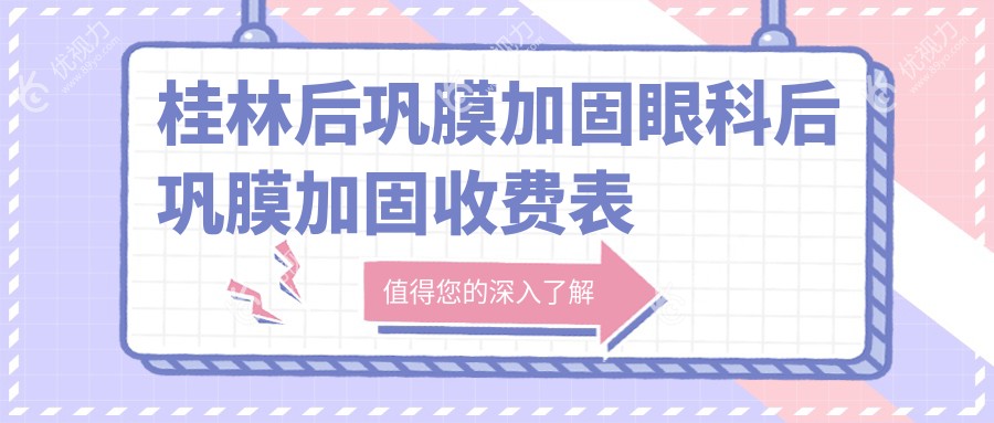 桂林后巩膜加固眼科后巩膜加固收费表
