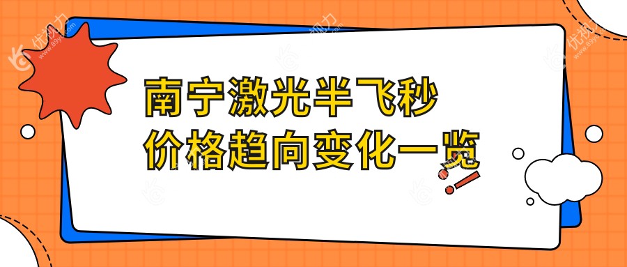 南宁激光半飞秒价格趋向变化一览
