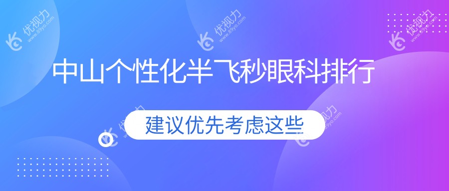 中山个性化半飞秒手术哪家强？爱尔眼科医院实力解析与排名推荐